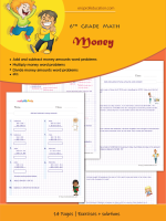 Grade 6 Money worksheets with solutions