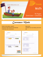 Grade 6 Consumer math worksheets with solutions