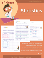 Grade 6 Statistics worksheets with solutions
