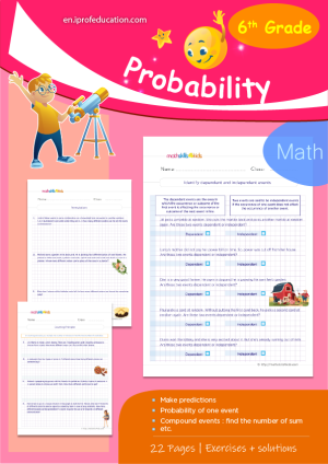 Grade 6 Probability worksheets with solutions
